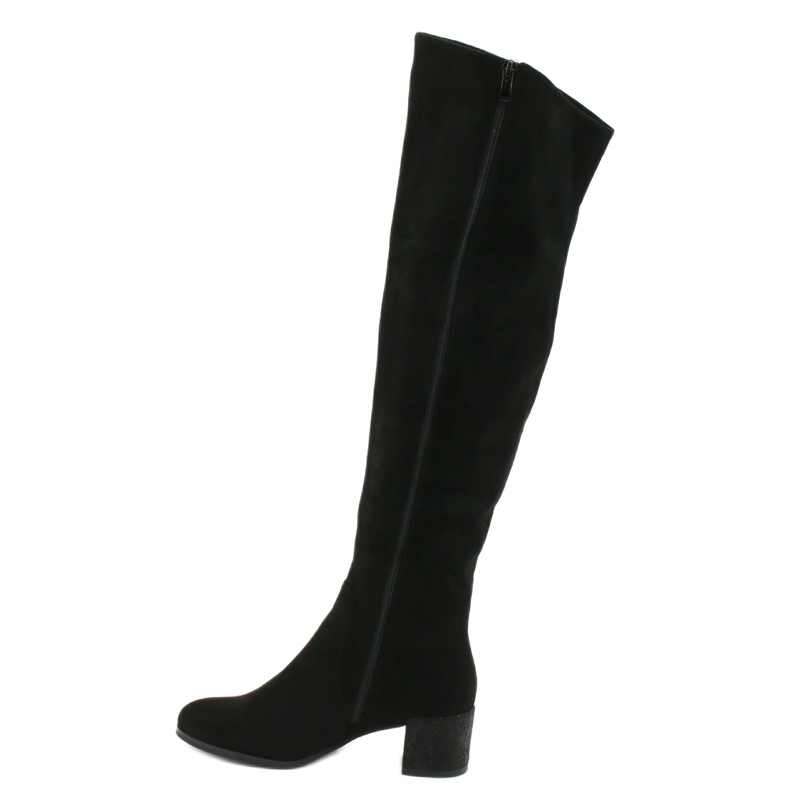 Botas negras Sergio leone KZ299 de ante negro 1