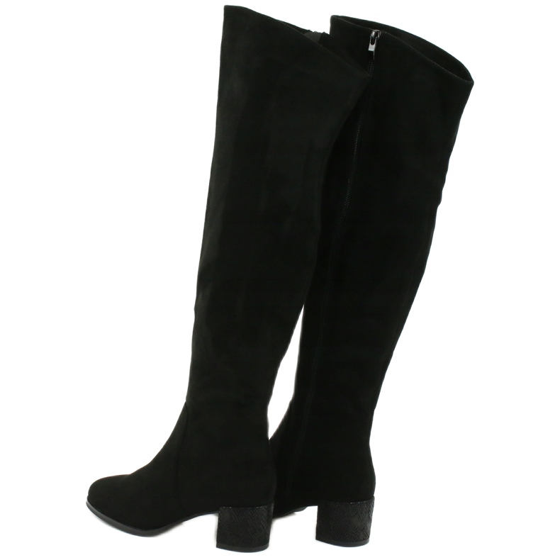Botas negras Sergio leone KZ299 de ante negro 2
