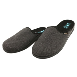 Zapatillas de hombre Adanex 24142 negro gris 2