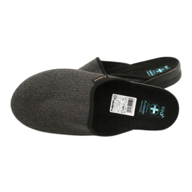 Zapatillas de hombre Adanex 24142 negro gris 4
