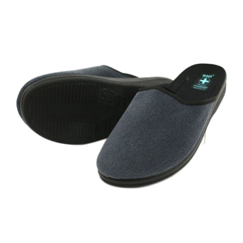 Pantuflas Adanex 24141 para hombre negro azul 3