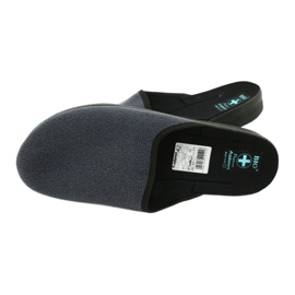 Pantuflas Adanex 24141 para hombre negro azul 4