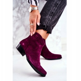 Botas Violeta Maciejka de ante para mujer 04289-05 púrpura 1