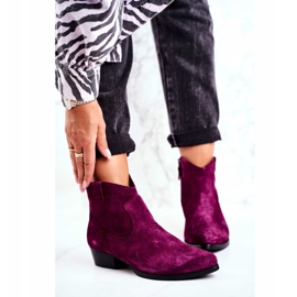 Botas Violeta Maciejka de ante para mujer 04289-05 púrpura 2