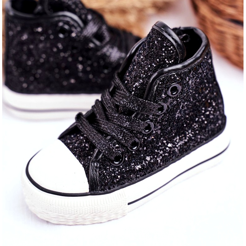 FRROCK Zapatillas para niños Shiny High Black Ally negro 3