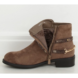 Botas beige oscuro para mujer RQ332 Khaki 4