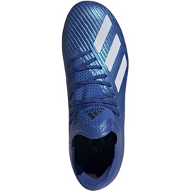 Adidas X 19.1 Fg Jr azul zapatos de fútbol EG7164 2