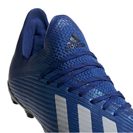 Adidas X 19.1 Fg Jr azul zapatos de fútbol EG7164 3