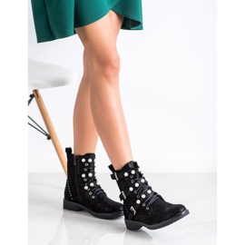 Seastar Botas altas con cuentas negro 5