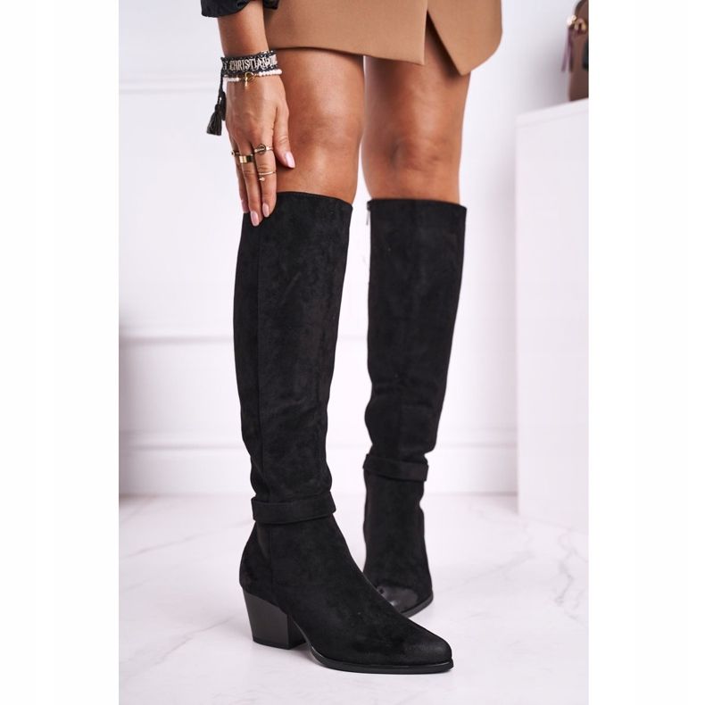 Vinceza Botas De Mujer Con Tacón Ante Negro Nevermind 2 Vinceza Botas De Mujer Con Tacón Ante Negro Nevermind 2