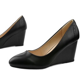 Zapatos negros en la cuña Affore 1 Zapatos negros en la cuña Affore 1