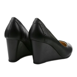 Zapatos negros en la cuña Affore 3