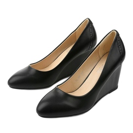 Zapatos negros en la cuña Affore 4