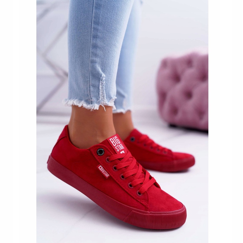 Zapatillas de Mujer Big Star Suede Red EE274044 rojo 1 Zapatillas de Mujer Big Star Suede Red EE274044 rojo 1