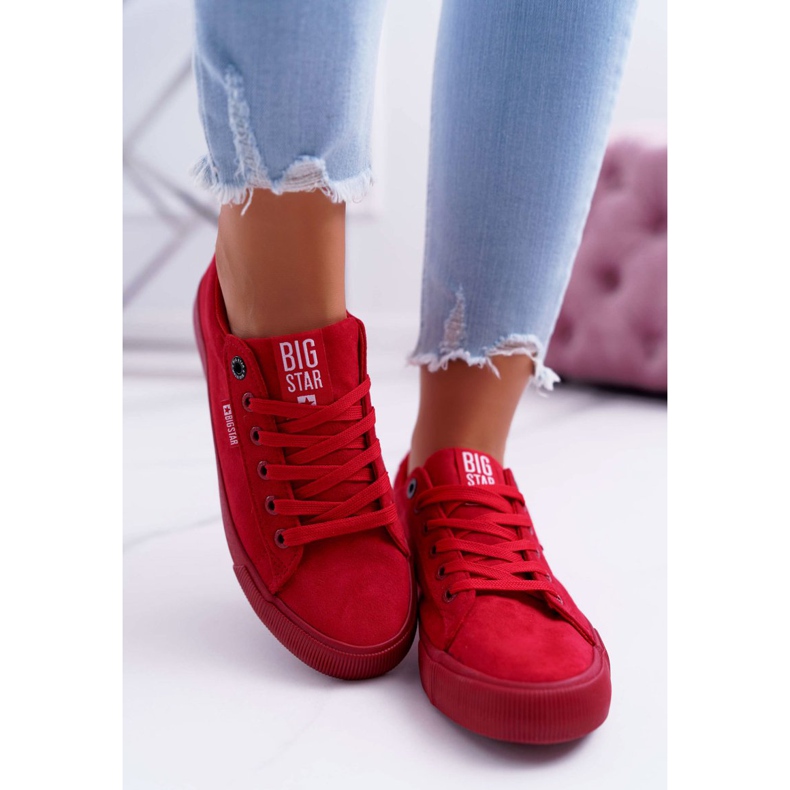 Zapatillas de Mujer Big Star Suede Red EE274044 rojo 2 Zapatillas de Mujer Big Star Suede Red EE274044 rojo 2