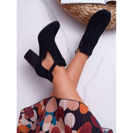 Bellucci De Mujer Botas en el Tacón Calado con Recortes Negro GoodDay 4