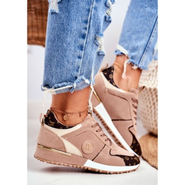 Zapatillas Deportivas Mujer Beige Dorado Clementine Elements marrón 4