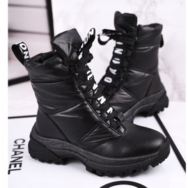 Apawwa Botas de nieve para niños con aislamiento de piel Black Grantes negro 3