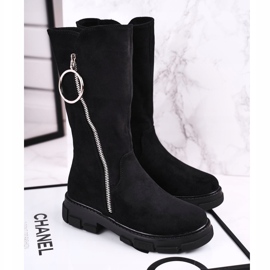 Apawwa Botas altas para niños ante negro calentado Norabel 2