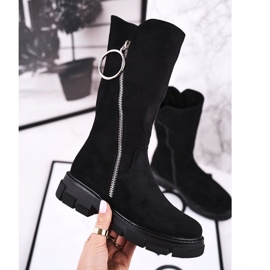 Apawwa Botas altas para niños ante negro calentado Norabel 3