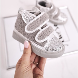 FRROCK Zapatillas para niños High Warm Grey Clifford plata gris 1