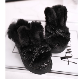 FRROCK Zapatos deportivos negros Mumi Warm para niños 4