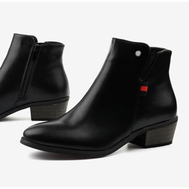 Botines planos negros 20Y8039-1P 1