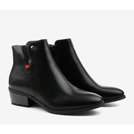 Botines planos negros 20Y8039-1P 2