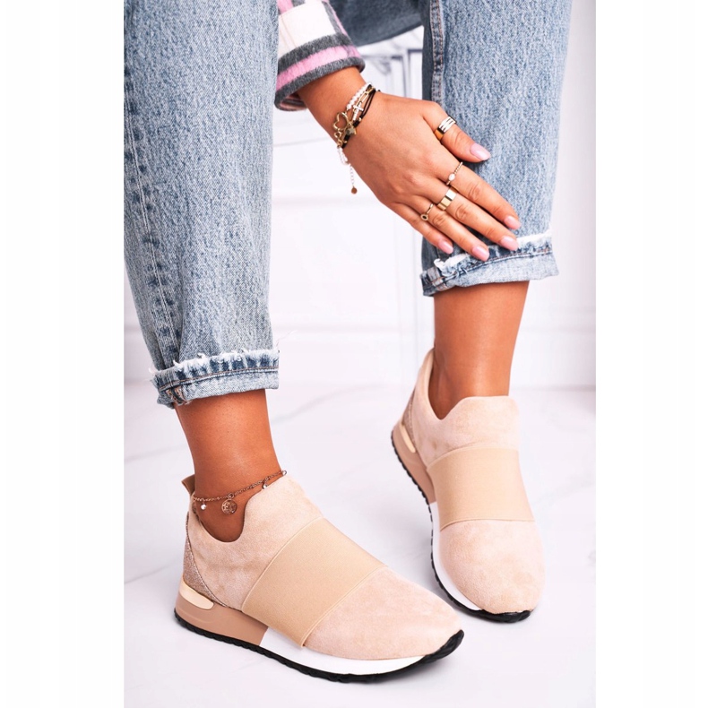 FB2 Calzado deportivo para mujer Zapatillas sin cordones Beige Say Something 2