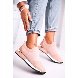 FB2 Calzado deportivo para mujer Zapatillas deportivas Slip-on Pink Say Something beige rosado 1