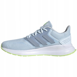 Zapatillas adidas Runfalcon FW5144 para mujer azul verde 3