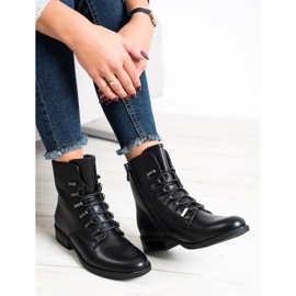 SHELOVET Botas negras clásicas negro 3