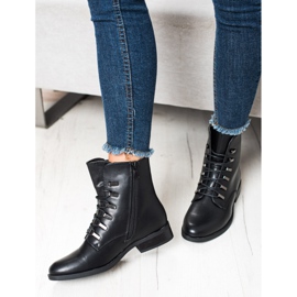 SHELOVET Botas negras clásicas negro 4