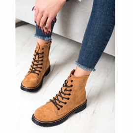 Small Swan Tramperos de ante camel marrón 1 Small Swan Tramperos de ante camel marrón 1