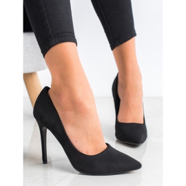 Renda Tacones de ante negro 4