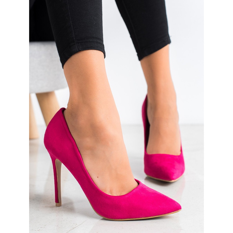 Renda Tacones de ante rosa 2