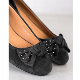 Fama Bailarina de cuña negro 3