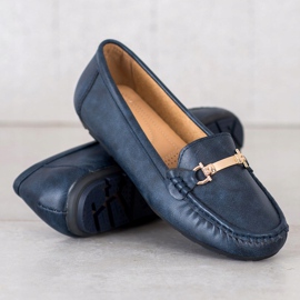 Clowse Mocasines Azules Con Adorno azul marino 2