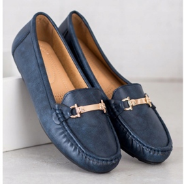 Clowse Mocasines Azules Con Adorno azul marino 3