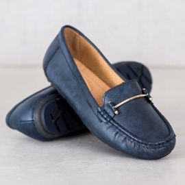 Clowse Mocasines cómodos azul marino 4
