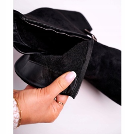 Vinceza Botas de mujer Warm Eco Suede Black So Good negro 8