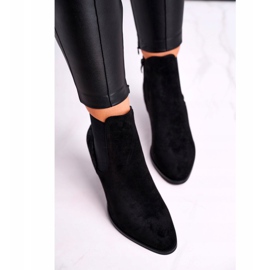 Botas De Mujer Con Tacón Alto Sergio Leone Ante Negro BT613 5