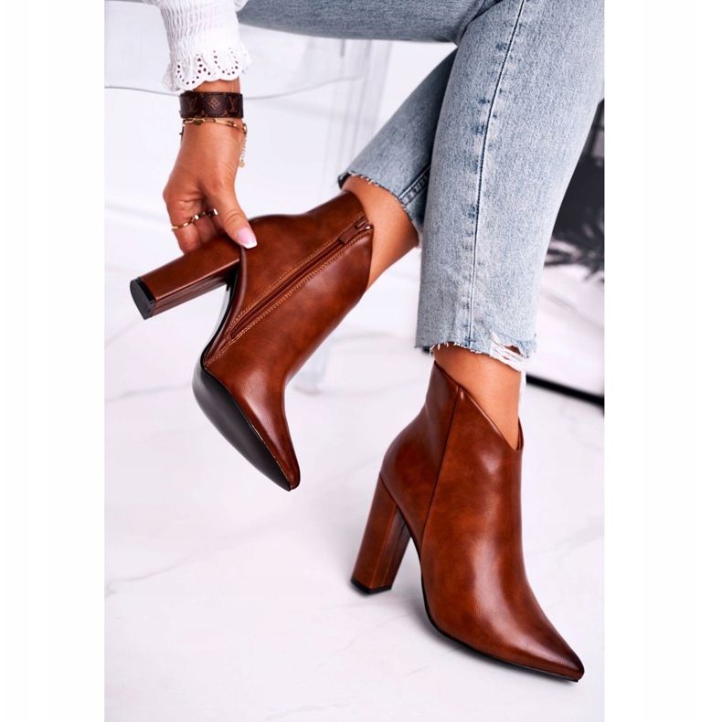 Marquiiz Botas De Mujer Con Tacón Alto Camel Rise Up marrón 2