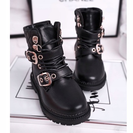 FRROCK Botas Infantiles Calentadas Con Piel Dolly Negra negro dorado 3