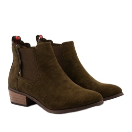 Botines planos caqui botas aislantes Nilanda marrón 3