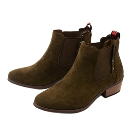Botines planos caqui botas aislantes Nilanda marrón 2