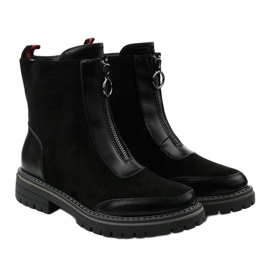 BM Botas negras planas con aislamiento Shadowgrain negro 2