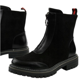 BM Botas negras planas con aislamiento Shadowgrain negro 1