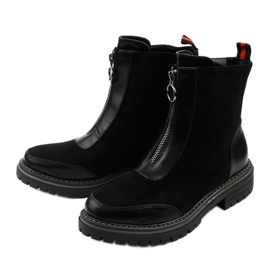 BM Botas negras planas con aislamiento Shadowgrain negro 3