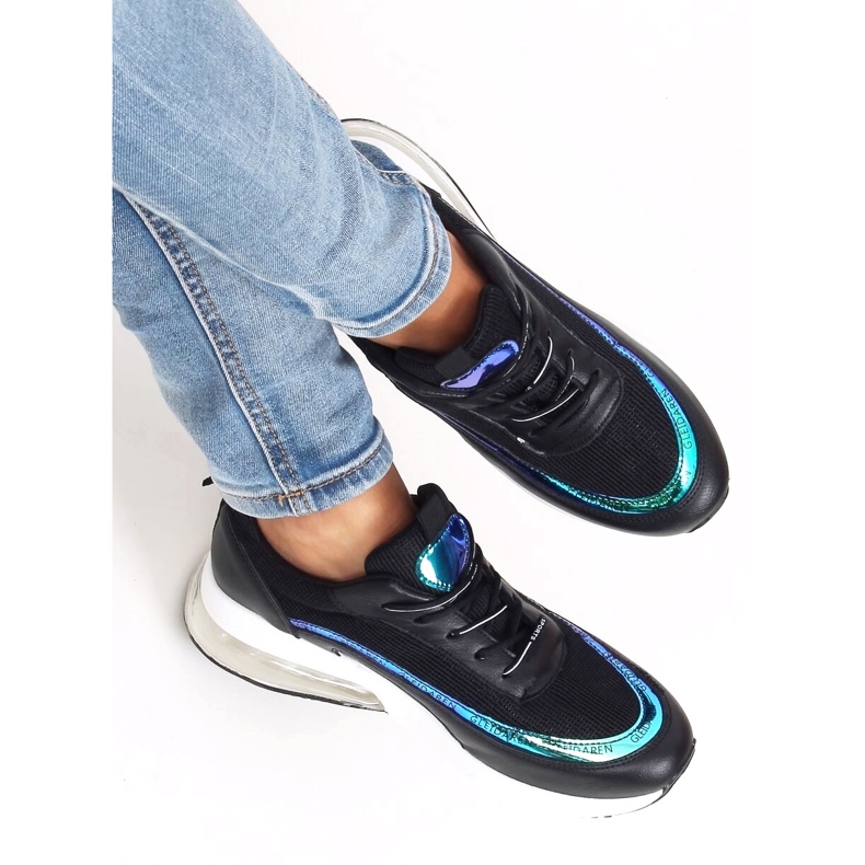 Zapatillas deportivas negras para mujer LL1758 Negra negro 1